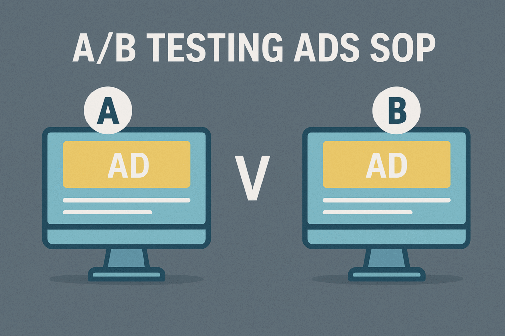 A/B testing ads SOP