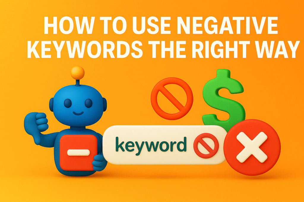 How to use negative keywords