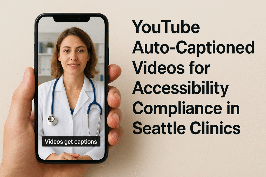 YouTube Auto-Captioned Videos for Accessibility Compliance in Seattle Clinics