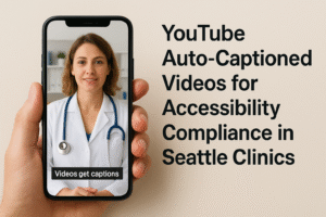 YouTube Auto-Captioned Videos for Accessibility Compliance in Seattle Clinics