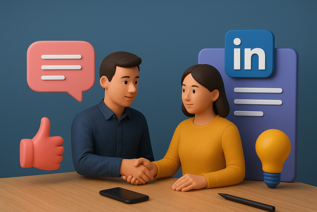 convert a LinkedIn comment into a collaboration